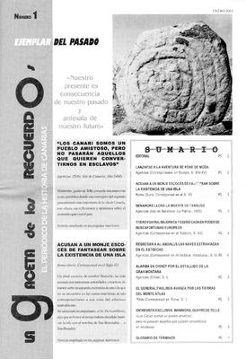 La gaceta de los recuerdos : el periódico de la historia de Canarias