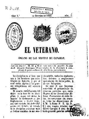 El Veterano : órgano de las milicias de Canarias