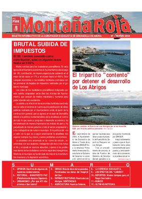 Montaña roja : boletín informativo de la Agrupación socialista de Granadilla de Abona