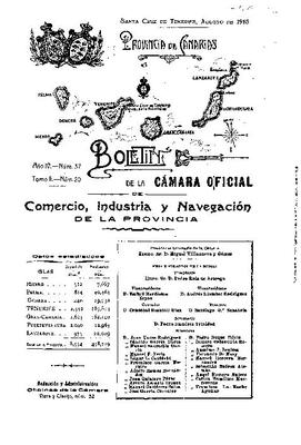 Boletín de la Cámara Oficial de Comercio, Industria y Navegación de la Provincia de Canarias