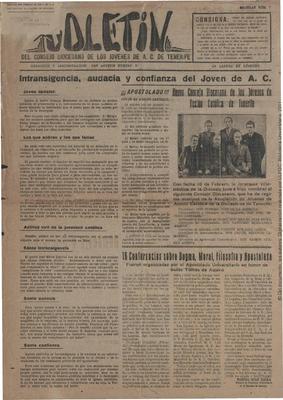 Boletín del Consejo Diocesano de los jóvenes de A.C. de Tenerife