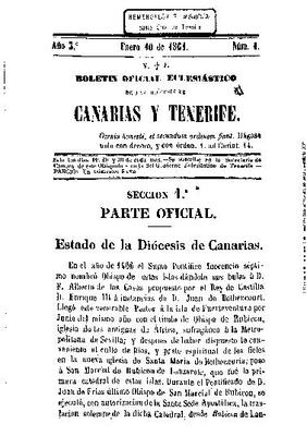 Boletín oficial eclesiástico de las Diócesis de Canarias y Tenerife