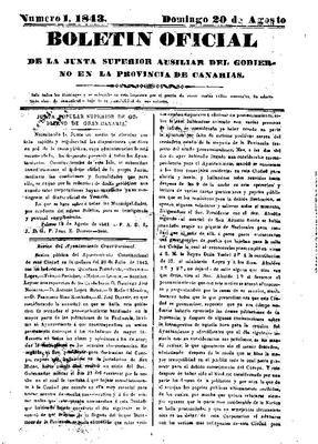 Boletín oficial de la Junta Superior Auxiliar del Gobierno en la Provincia de Canarias