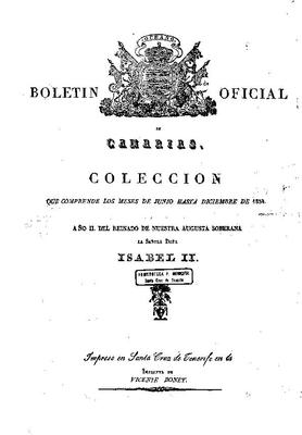 Boletín oficial de Canarias