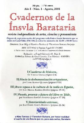 Cuadernos de la Ínsula Barataria : revista independiente de artes, ciencias y pensamiento