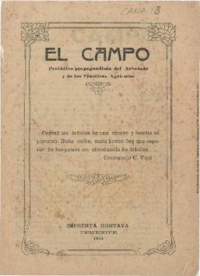 El Campo : periódico propagandístico del arbolado y de las prácticas agrícolas