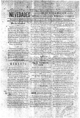 Novedades : hoja telegráfica