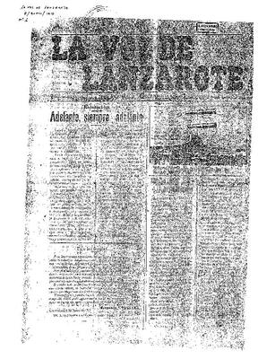 La Voz de Lanzarote : periódico independiente