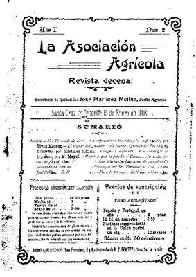 La Asociación Agrícola : revista decenal