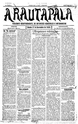 Arautapala : periódico independiente, de intereses generales e información