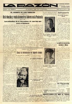 La Razón : diario de la tarde