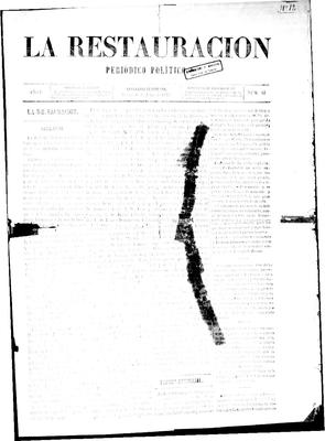 La Restauración : periódico político