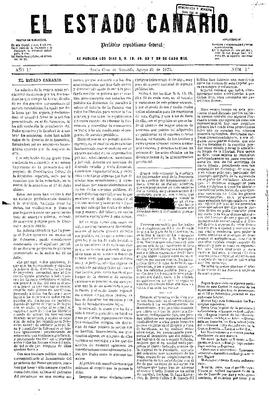 Estado canario : periódico republicano federal
