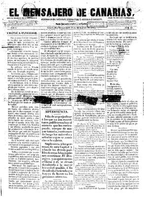 El Mensajero de Canarias : periódico de anuncios comerciales, agrícolas e industriales