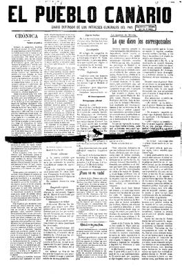 El Pueblo canario : diario defensor de los intereses generales del país