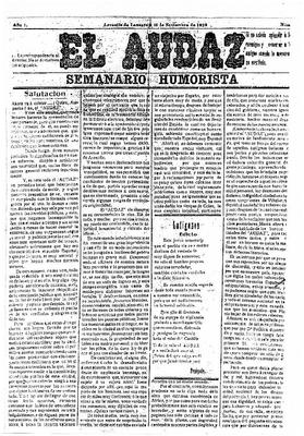 El Audaz : semanario humorista