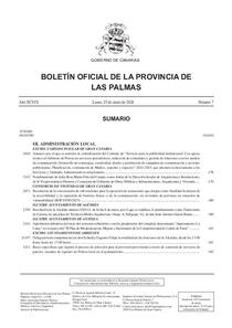 Boletin oficial de la Provincia de Las Palmas