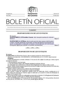 Boletin oficial del Parlamento de Canarias