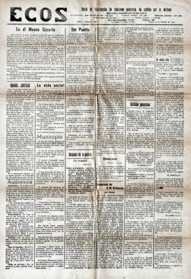 Ecos. Diario de información de intereses generales