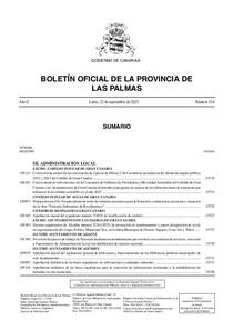 Boletin oficial de la Provincia de Las Palmas