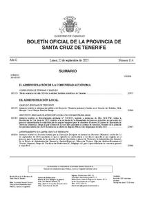 Boletin oficial de la Provincia de Santa Cruz de Tenerife
