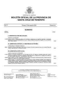 Boletin oficial de la Provincia de Santa Cruz de Tenerife